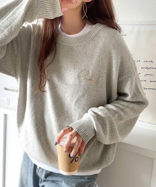 「classicalelf」 長袖ニット X-LARGE ブルー レディース_画像2