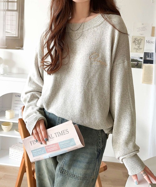 「classicalelf」 長袖ニット X-LARGE ブルー レディース_画像3