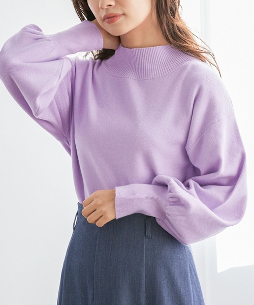 「mysty woman」 長袖ニット FREE ピンク系その他 レディース_画像2