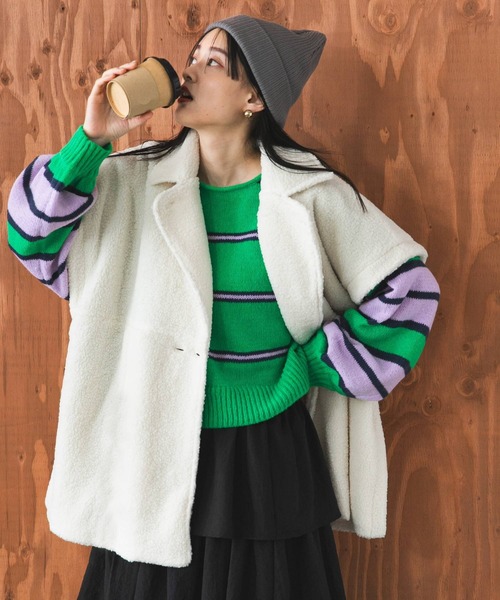 「bohmal」 ジャケット FREE アイボリー レディース_画像7