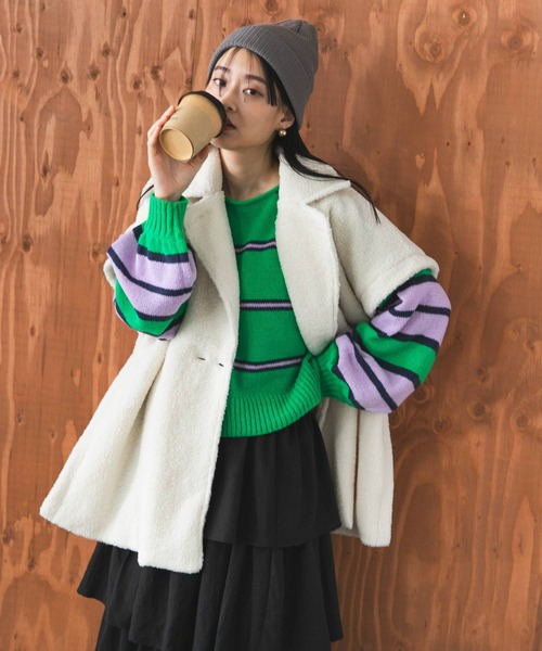 「bohmal」 ジャケット FREE アイボリー レディース_画像8