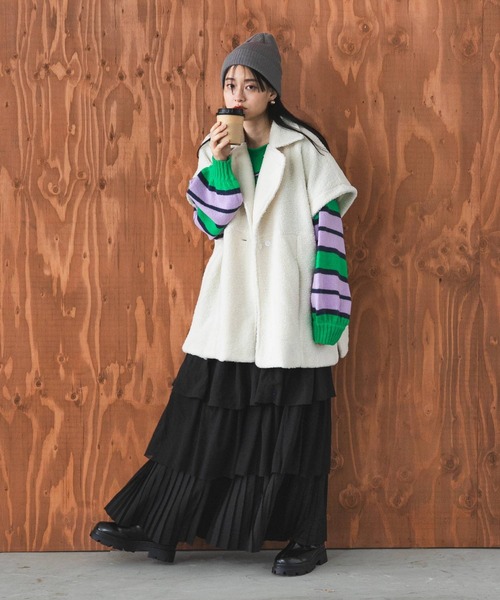 「bohmal」 ジャケット FREE アイボリー レディース_画像9