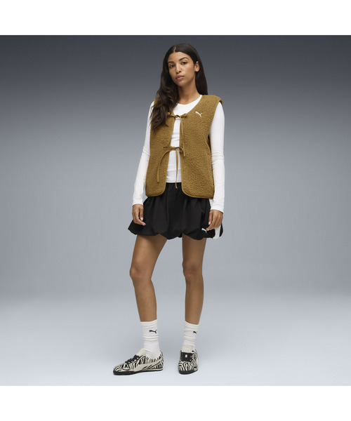 「PUMA」 ローカットスニーカー 22.0cm ブラック×ホワイト レディース_画像2