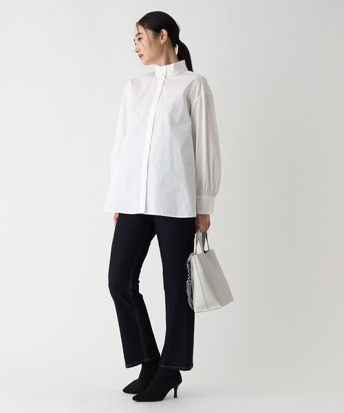 「OPAQUE.CLIP」 長袖ブラウス 36 ライトブルー レディース_画像5