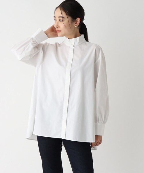 「OPAQUE.CLIP」 長袖ブラウス 36 ライトブルー レディース_画像8