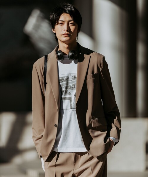 【美品】BLACK LABEL ベージュ テーラードジャケット Lサイズ green label relaxing（グリーンレーベルリラクシング） ジャケット