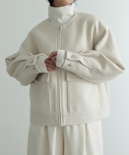 「for/c」 ブルゾン M チャコールグレー レディース_画像3