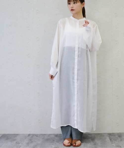 「Per sist ence」 長袖ワンピース FREE ミント レディース_画像2