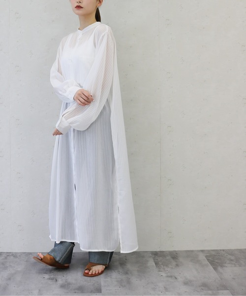 「Per sist ence」 長袖ワンピース FREE ミント レディース_画像4