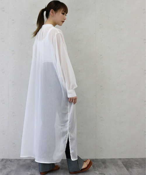 「Per sist ence」 長袖ワンピース FREE ミント レディース_画像5