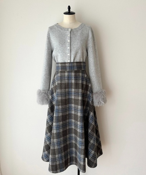 「DEICY」 フレアスカート 1 レッド レディース_画像8