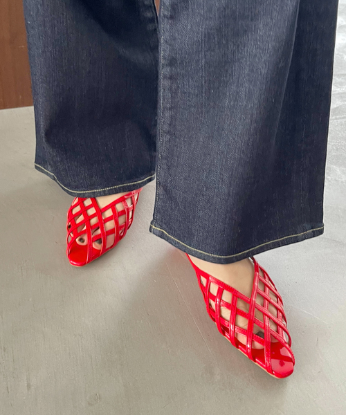 Le Talon ミュール LE TALON（ル タロン） シューズ フレンチスクエアカットワーク