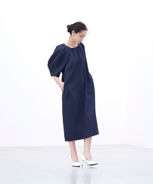 「BIANCA」 半袖ワンピース 38 ラベンダー レディース_画像4