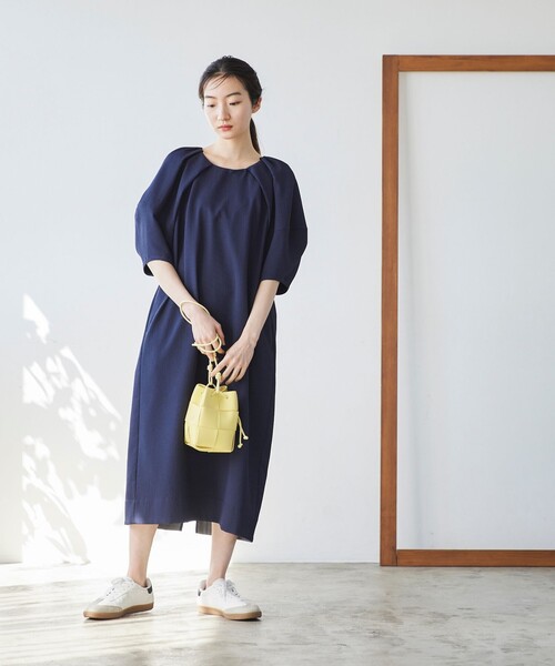 「BIANCA」 半袖ワンピース 38 ラベンダー レディース_画像8
