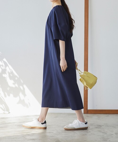 「BIANCA」 半袖ワンピース 38 ラベンダー レディース_画像9