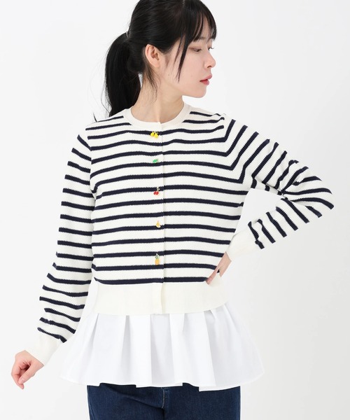 美品☆ストロベリーフィールズ☆美スタイル☆カーディガン☆S STRAWBERRY-FIELDS（ストロベリーフィールズ） カーディガン