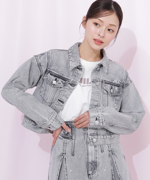 C.E パネルデニムジャケット Gジャン JILL by JILL STUART（ジルバイジルスチュアート） デニムジャケット g