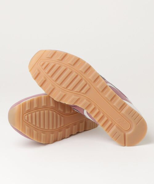「New Balance」 ローカットスニーカー 24.0cm ライトベージュ レディースの画像