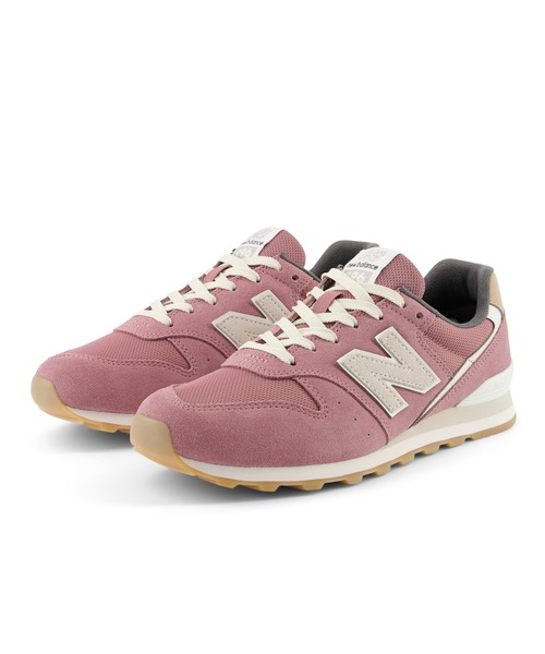 「New Balance」 ローカットスニーカー 24.0cm ライトベージュ レディースの画像