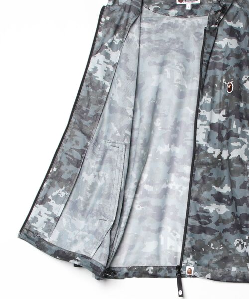 ミリタリージャケット モッズコート MULTI PIXEL CAMO MESH HOODIE JACKETの画像