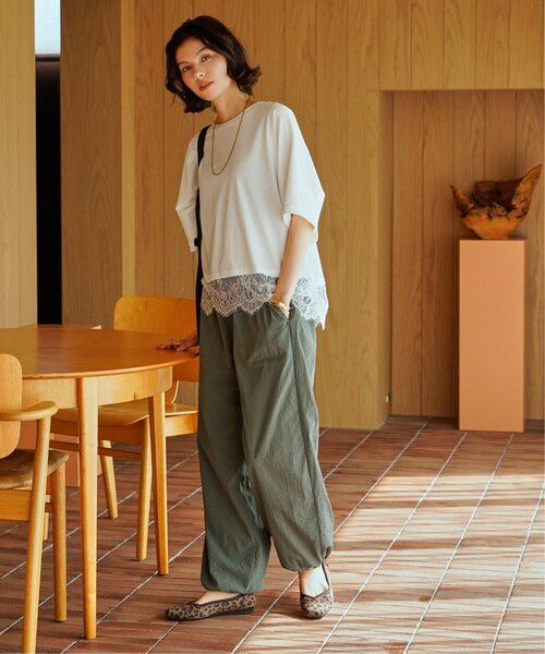 ikka（イッカ） ワイドパンツ カーゴパンツ 「雑誌InRed5月号掲載