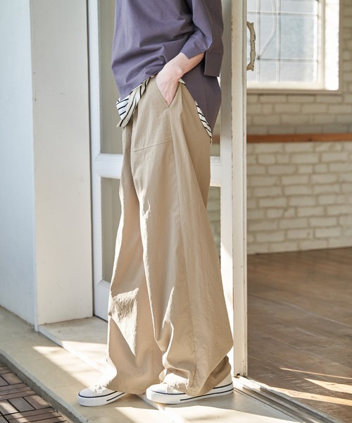 ikka（イッカ） ワイドパンツ カーゴパンツ 「雑誌InRed5月号掲載