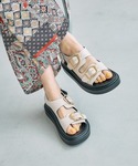 サンダル ベルトバックルクッションサンダル 6...の詳細画像2