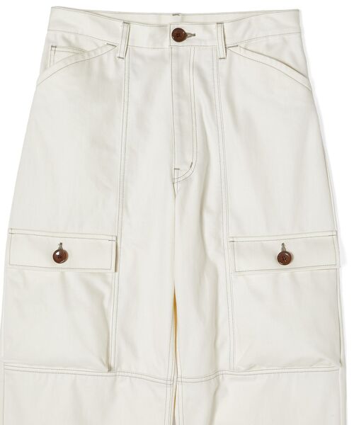 ワイドパンツ ジーンズ FLAP-POCKET DENIM PANTS メンズ レディースの画像