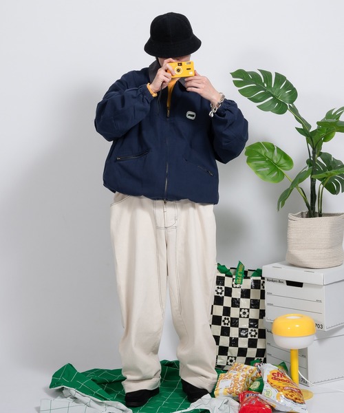 「Perushu」 ブルゾン LARGE ネイビー メンズ_画像3
