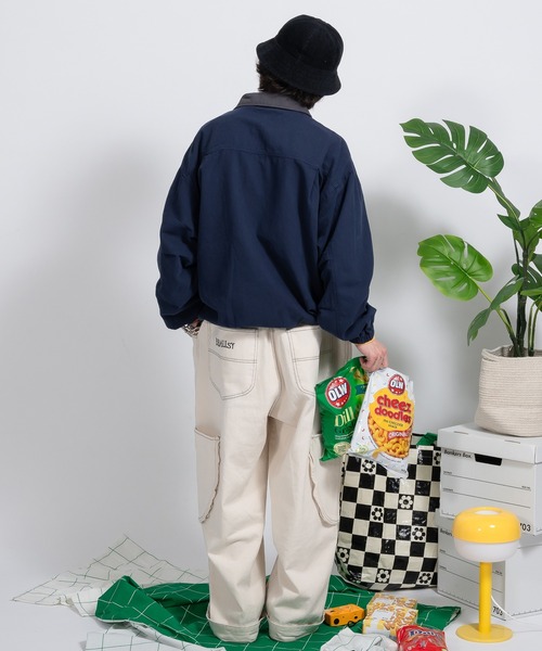 「Perushu」 ブルゾン LARGE ネイビー メンズ_画像7