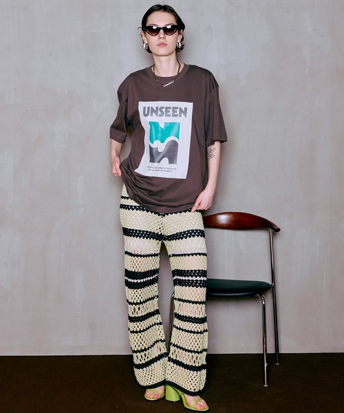 tシャツ 「PRE-ORDER」UNSEEN Print T-Shirt/UNSEENプリントTシャツ レディース メンズの画像