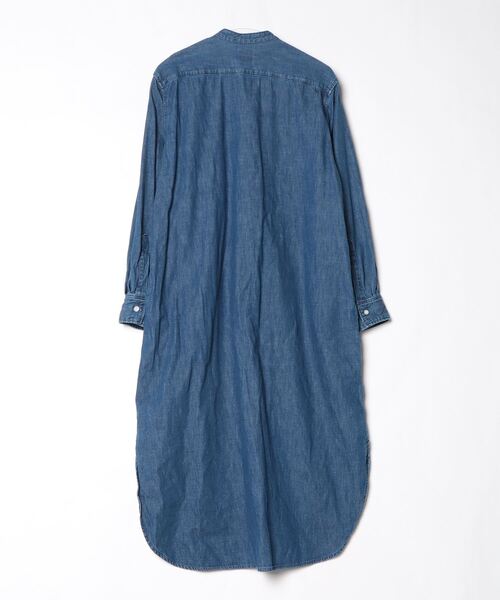 「Lee」 長袖ワンピース MEDIUM インディゴブルー レディース_画像2
