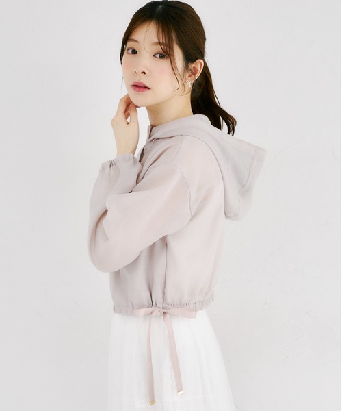 tocco closet（トッコ クローゼット） パーカー サイドリボン付き