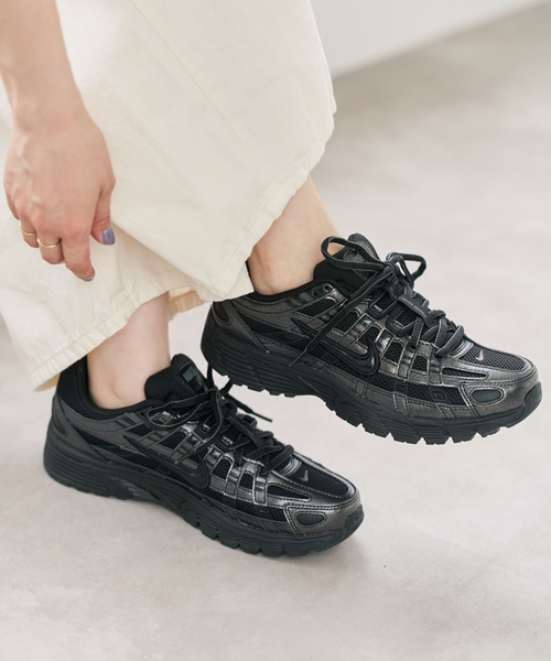 未使用❗W ナイキ　Pー6000 黒/メタリック 24cm NIKE P-6000 PRM BLACK/BLACK-ANTHRACITE（ナイキ P-6000 PRM-ブラック
