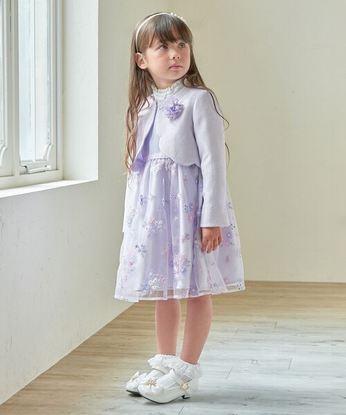 「ANY」 「KIDS」ノースリーブワンピース 130 ブルー キッズ_画像2
