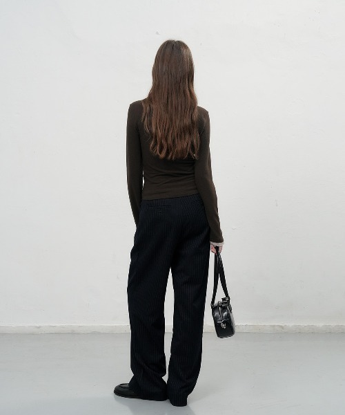 「GENERAL IDEA」 長袖カットソー L カーキ レディース_画像5
