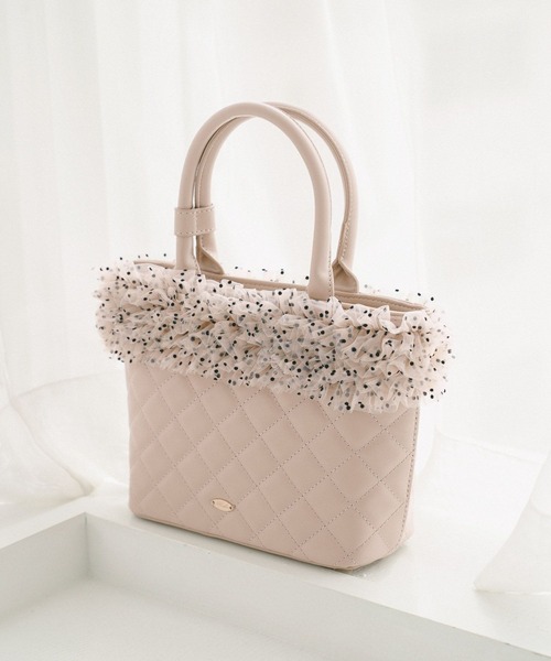Heather（ヘザー） ハンドバッグ 2WAYボリュームフリルBAG 739890