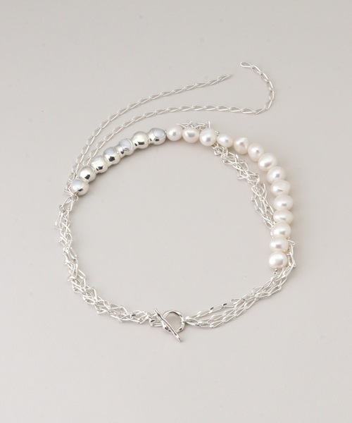 ネックレス PREEK/プリーク Baroque pearl TSUBOMI dip asymmetr レディースの画像
