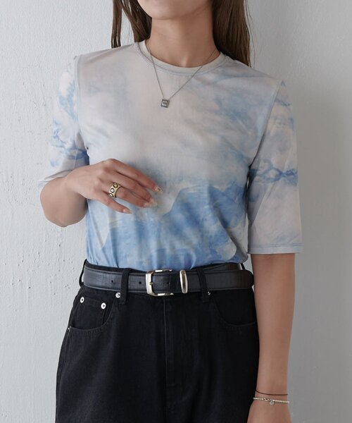 「Lui's」 半袖Tシャツ FREE オフホワイト レディース_画像2