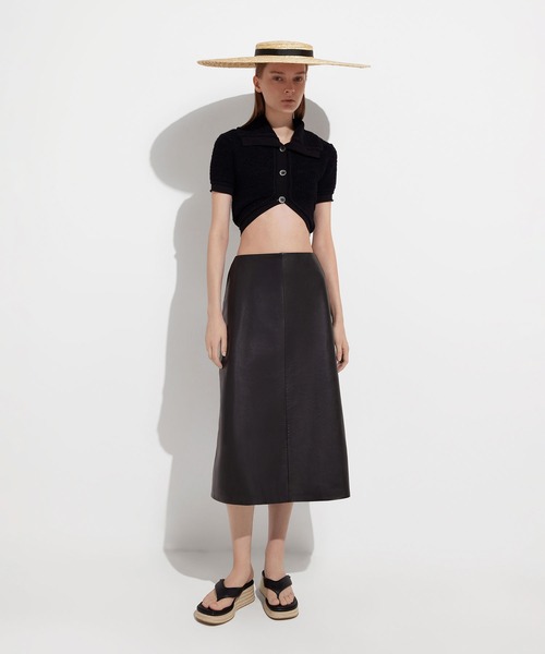 「CHARLES & KEITH」 フラットサンダル 24.5cm ブラック レディース_画像6