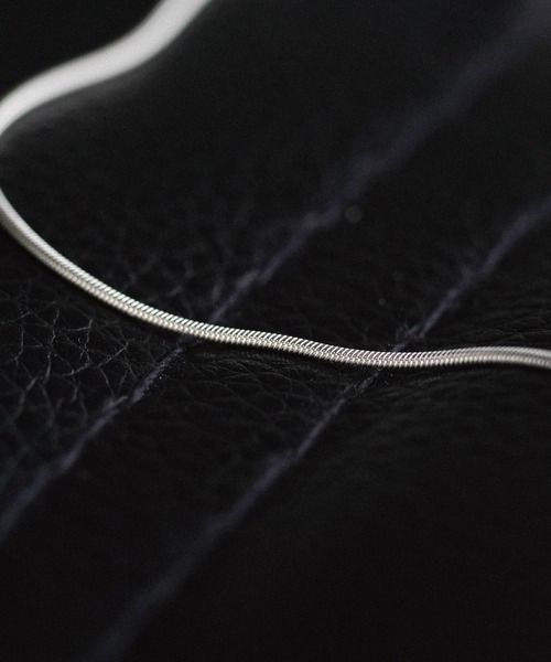 WYM LIDNM ネックレス Silver 925 SNAKE CHAIN NECKLACE メンズ