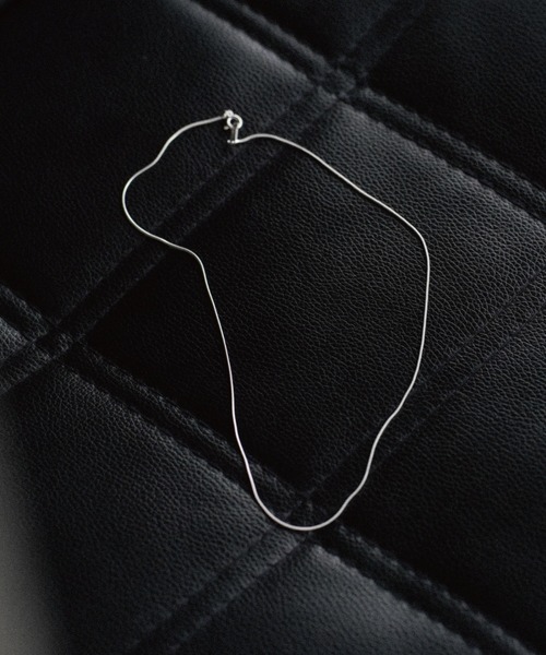 WYM LIDNM ネックレス Silver 925 SNAKE CHAIN NECKLACE メンズ