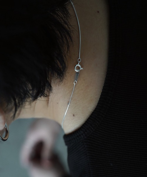 WYM LIDNM ネックレス Silver 925 SNAKE CHAIN NECKLACE メンズ