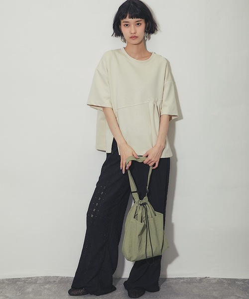 新品　タグ付き　近沢レース　パンツ　Sサイズ ワイドパンツ パンツ レースワイドパンツ レディース : ZOZOTOWN Yahoo