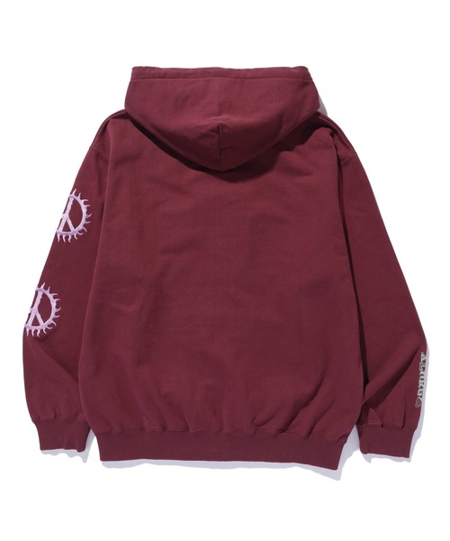 XLARGE（エクストラ ラージ） ジップアップパーカー S バーガンディー