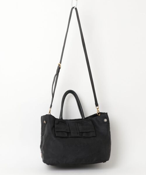 PRADA（プラダ） 2WAYバッグ - ブラック レディース : ZOZOTOWN Yahoo