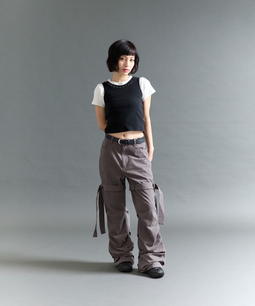 「FTW」 パンツ SMALL チャコールグレー レディース_画像3