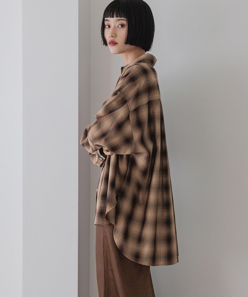 「LOWRYS FARM」 長袖シャツ FREE ブルー レディース_画像6