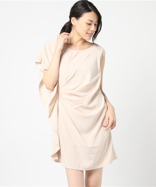 STYLEBLOCK ドレス ドレープシフォンワンピースパーティードレス