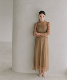 kaene（カエン） ドレス ラメチュールメロウワンピース「結婚式 二次会